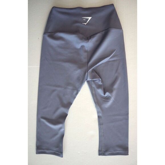 Gymshark GLLG4716 Women's Sz XS Light Blue High Rise Training Cropped Leggings - Picture 2 of 7